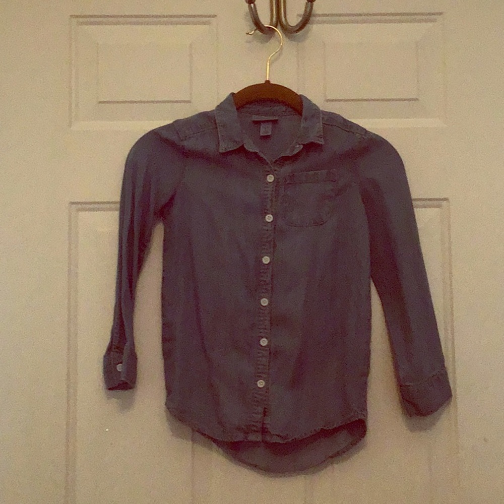 Blue faux jean jacket